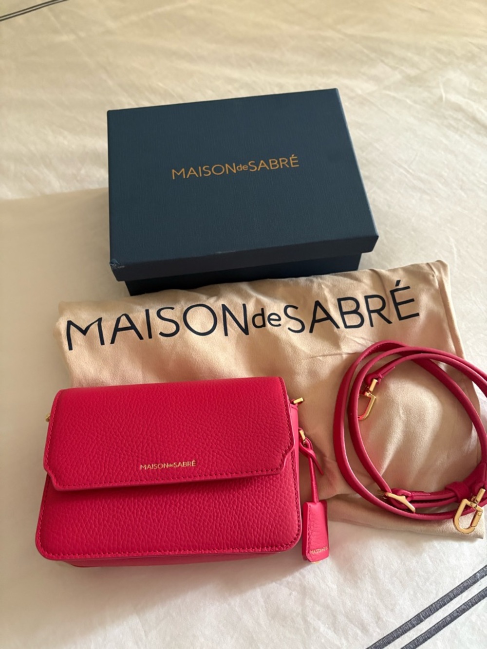 Maison de Sabre mini Leather Crossbody Bag